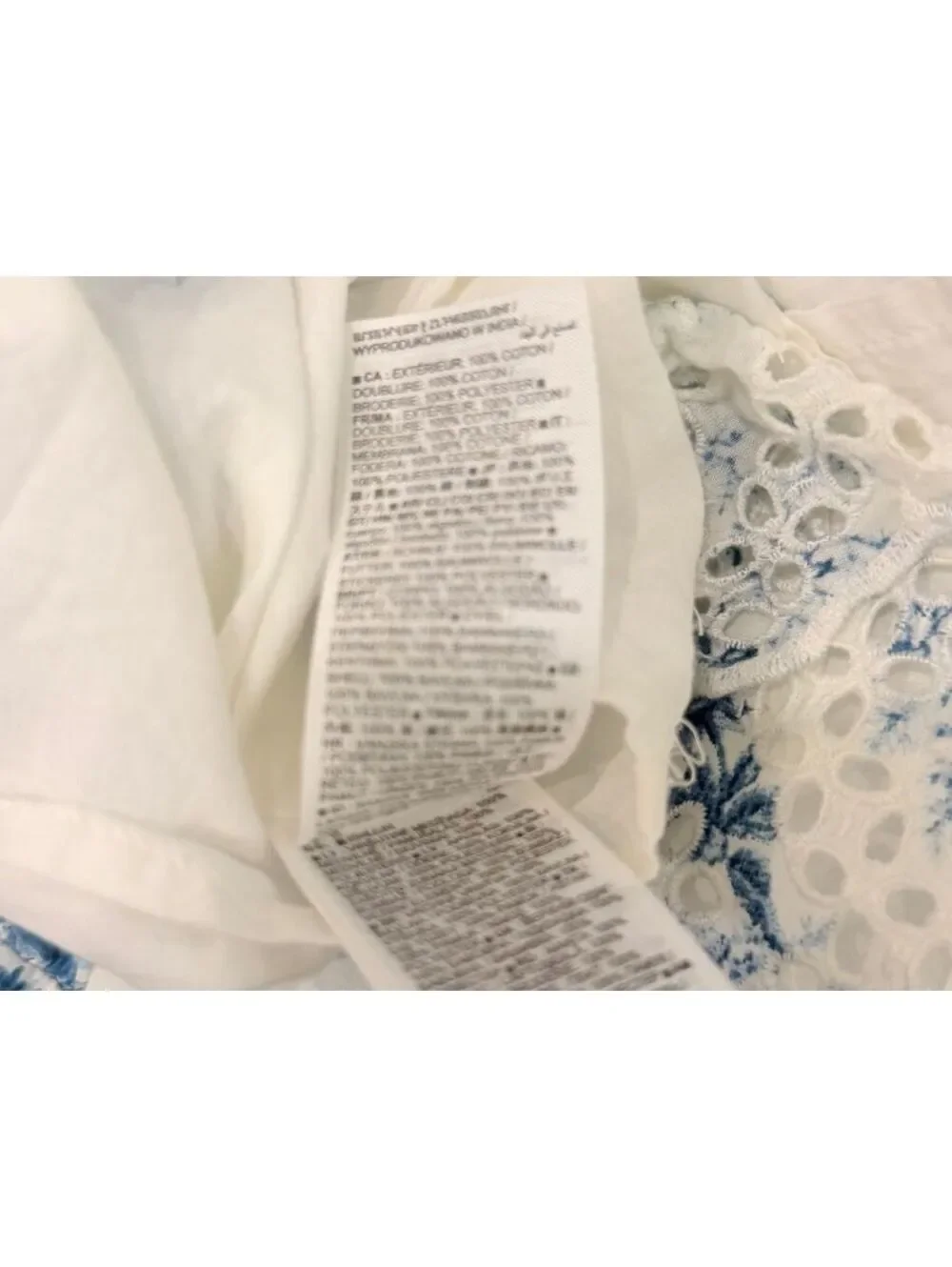 Gap x LOVESHACKFANCY Girls Size 3 Blue White Toile Floral Eyelet‎ Lace Dress